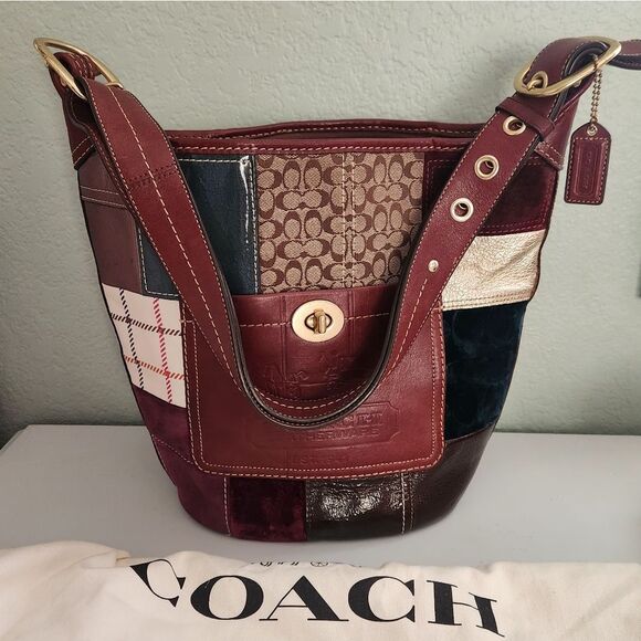 Coach Hollday Patchwork Bleecker Duffle Bag - Picture 11 of 15